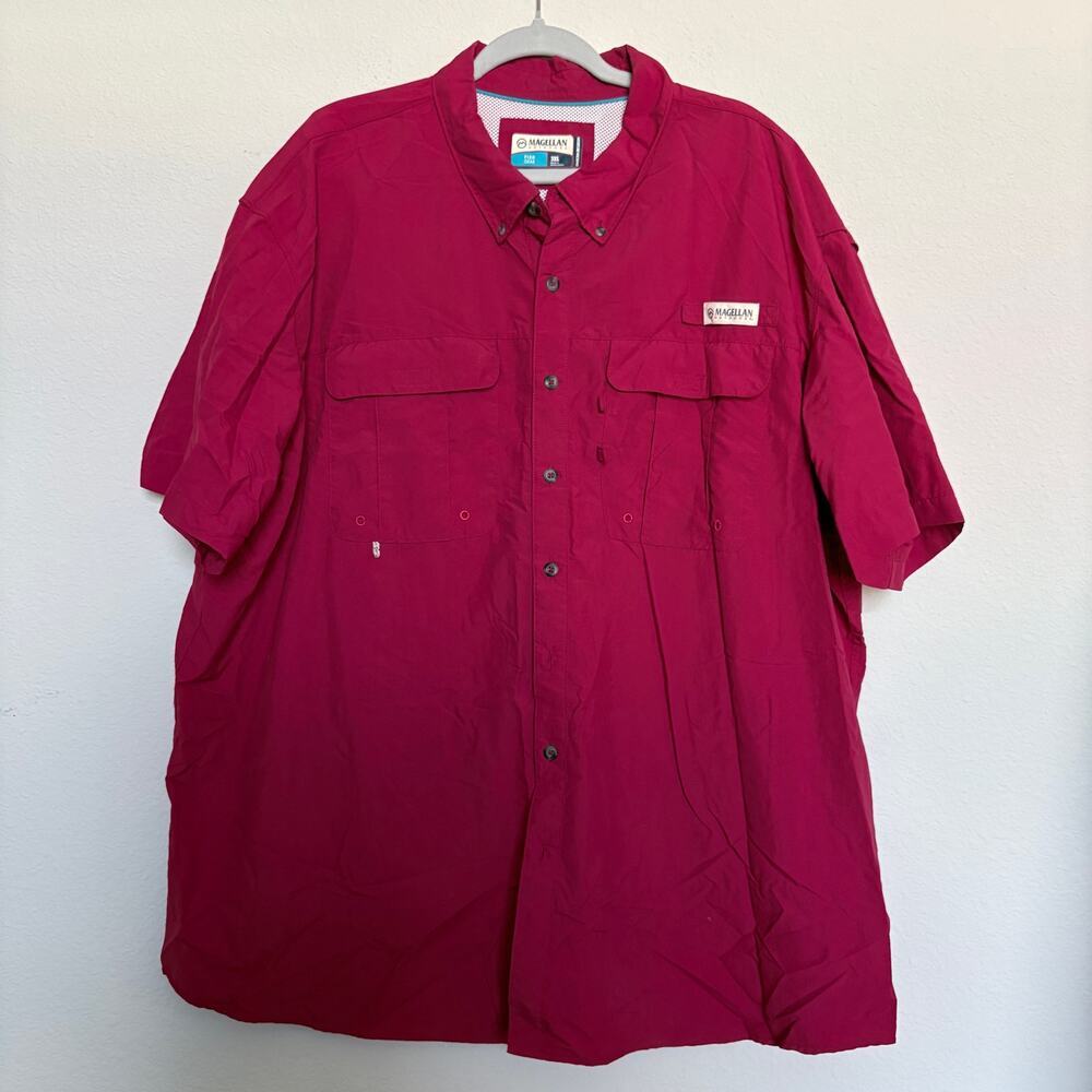 Magellan Outdoors Red Fish Gear fishing shirt in size 3XL GORPCORE
